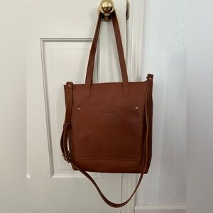 Never Used Portland Leather Crossbody Tote + Liner